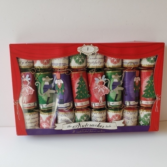 NWT - Meri Meri Nutcracker Tale Party 8 Embellished Festive Christmas Crackers - Picture 1 of 4